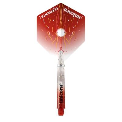 Gripper 4 Elements Two-Tone Flight & Shaft Combo - Firestorm