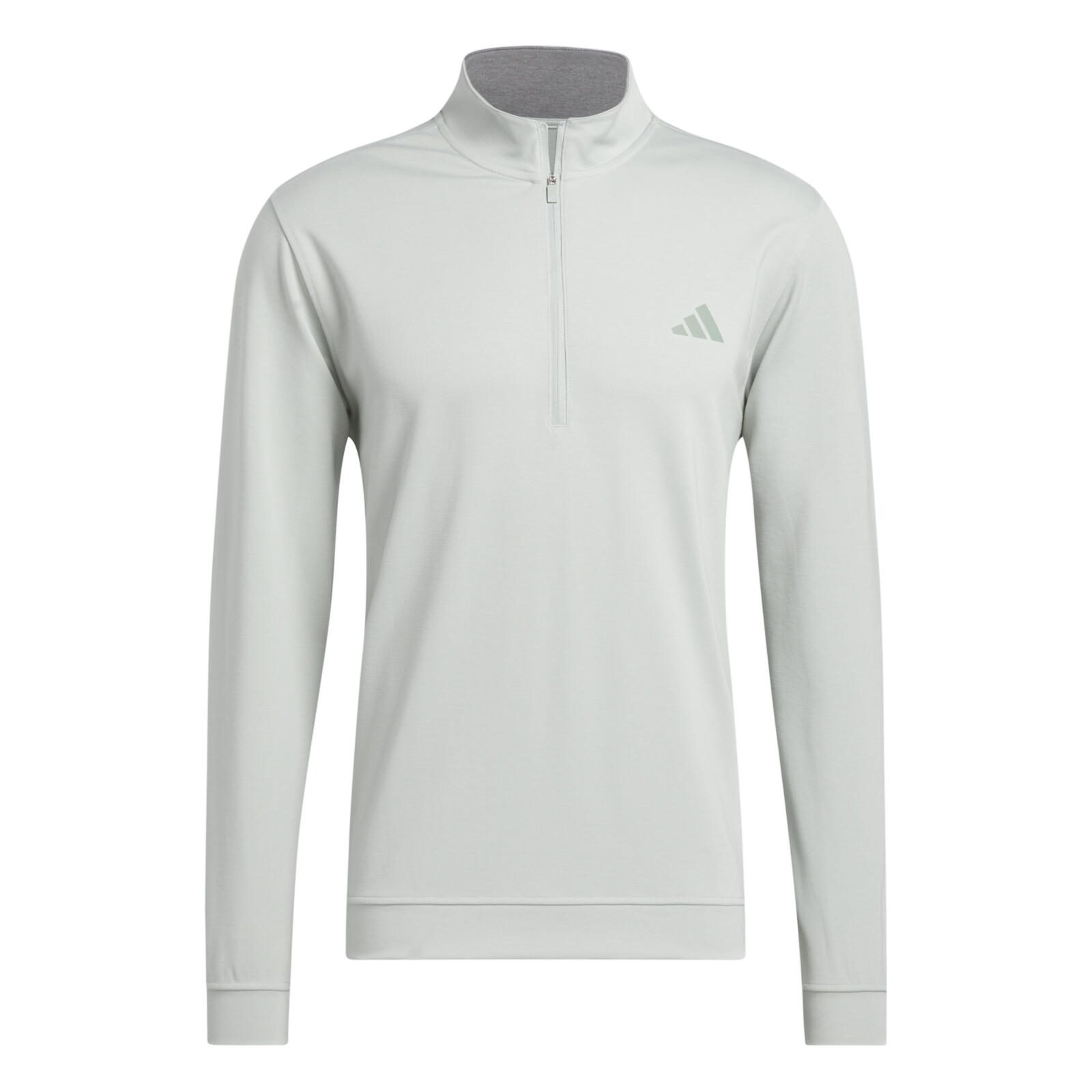 adidas Elevated Mens 1/4 Zip Golf Pullover Top