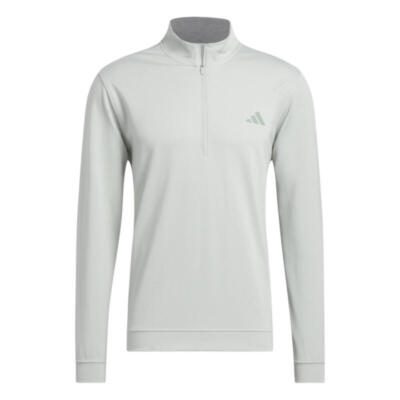adidas Elevated Mens 1/4 Zip Golf Pullover Top