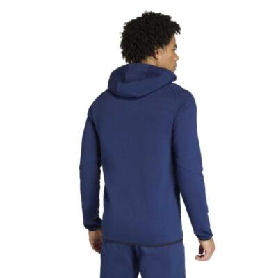 adidas Tiro Travel Slim-Fit Full-Zip Cotton Hoodie - Newmarket Town FC - Image 2