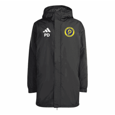 adidas Entrada 26 Hooded Stadium Jacket - Black - Management (Paul Dennett)